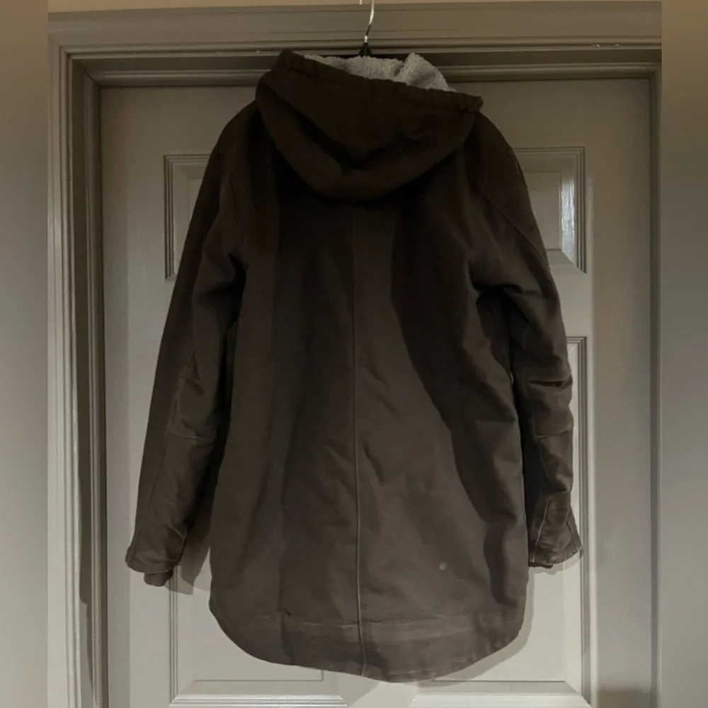 Youth Carhartt Sherpa Lined Parka Jacket - Picture 2 of 3